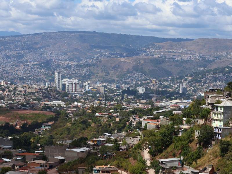 Fotografía que muestra una zona de la ciudad de Tegucigalpa.