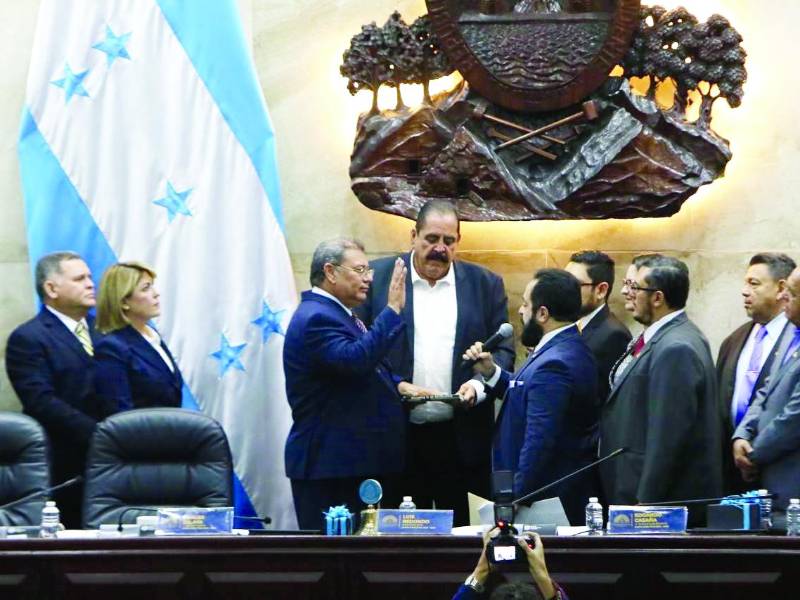 La sesión del Congreso Nacional ayer martes en donde aprobaron nombramientos.