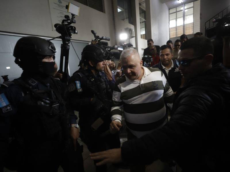 Ricardo Ramírez del Cid en los juzgados capitalinos.