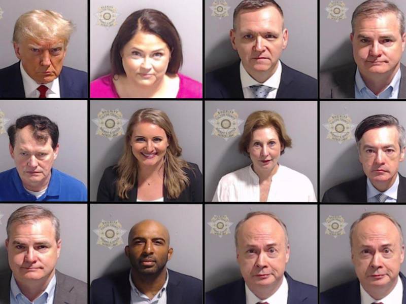 Otros siete aliados del expresidente de Estados Unidos Donald Trump (2017-2021) en su intento de falsear las elecciones de 2020 en Georgia se entregaron este viernes en la cárcel para ser fichados por las autoridades.