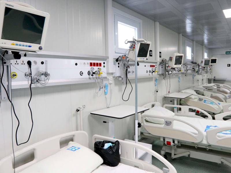 <b><span class=mln_uppercase_mln>módulos.</span></b> Hospitales móviles de La Ceiba nunca funcionaron desde enero de 2021, cuando llegaron.<span class=mln_uppercase_mln> </span>