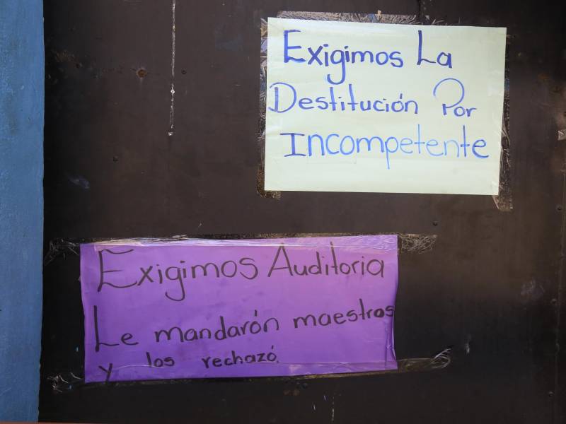 Entre las peticiones de los padres de familia está que se realice una auditoria a las finanzas del centro educativo