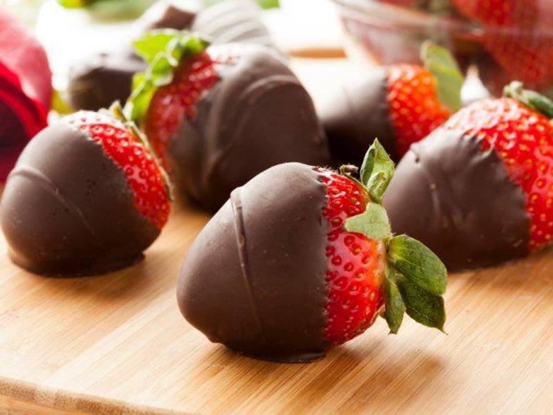 Fresas con chocolate