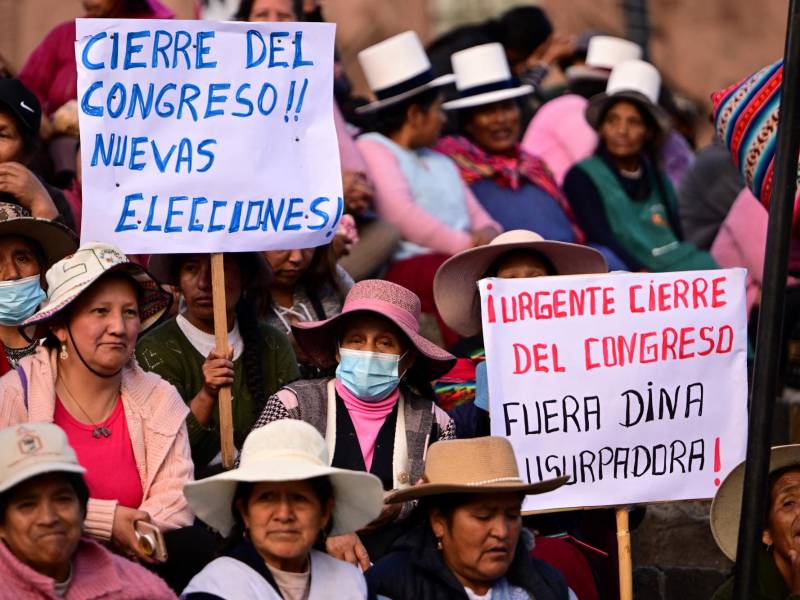El adelanto de elecciones es una de las exigencias de las masivas protestas en Perú.