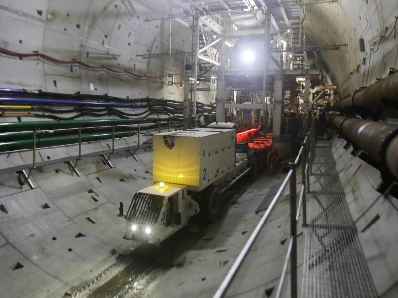 Así avanza la construcción del túnel que da paso a un tramo de la tercera línea de metro por debajo del Canal de Panamá.