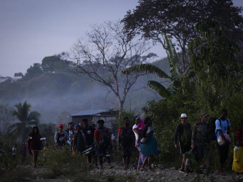 Migrantes en su ruta migratoria. Honduras es un paso obligado.