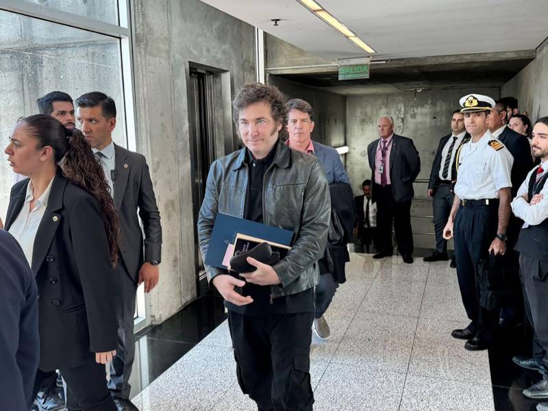 Milei viajó este martes a Suiza para participar en el foro de Davos.