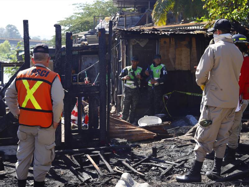 Elementos del Cuerpo de Bomberos inspeccionaron ayer el lugar del siniestro.