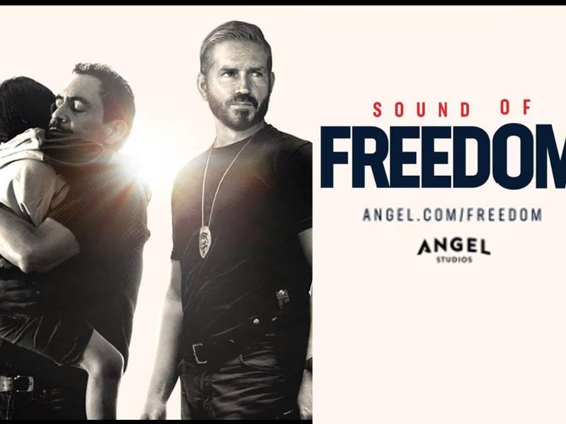 <b>Cartel promocional de la película Sound of Freedom.</b>