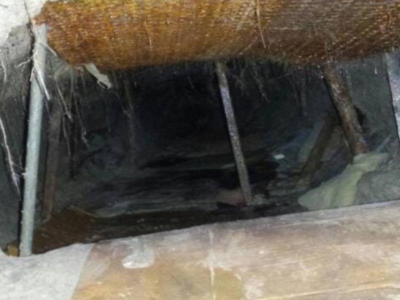 DIARIO LA PRENSA accedió a las fotografías y videos de los túneles que construyó la MS-13 en la cárcel de Támara.