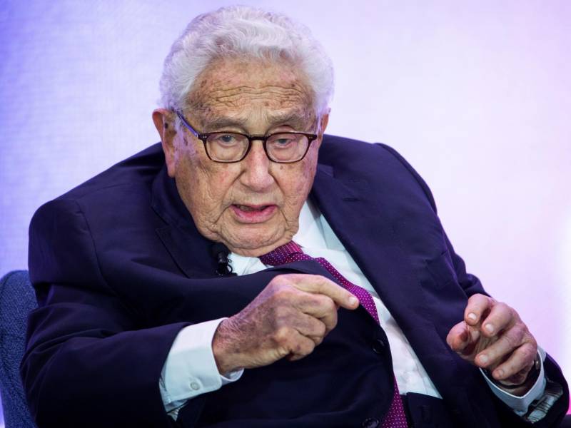 Exsecretario de Estado estadounidense Henry Kissinger durante la Celebración del 230 aniversario del Departamento de Estado, en Washington