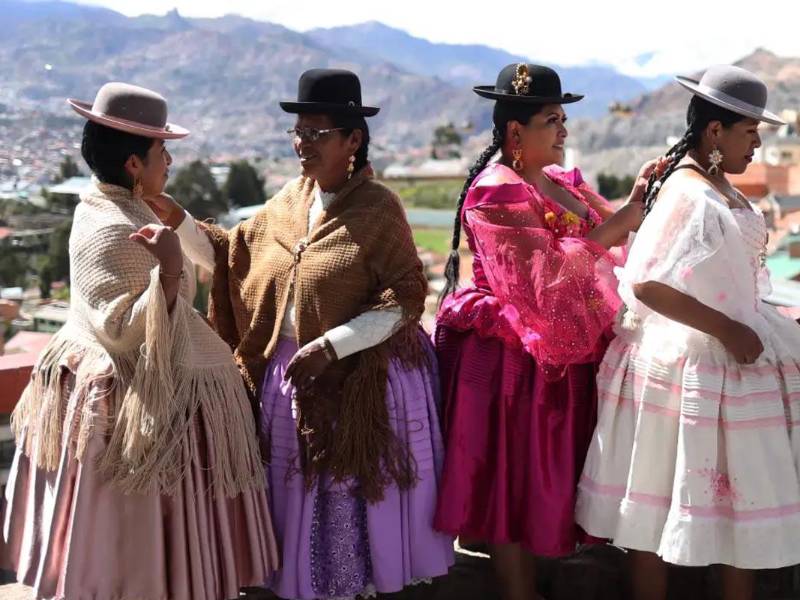 Un grupo de mujeres indígenas de Bolivia.
