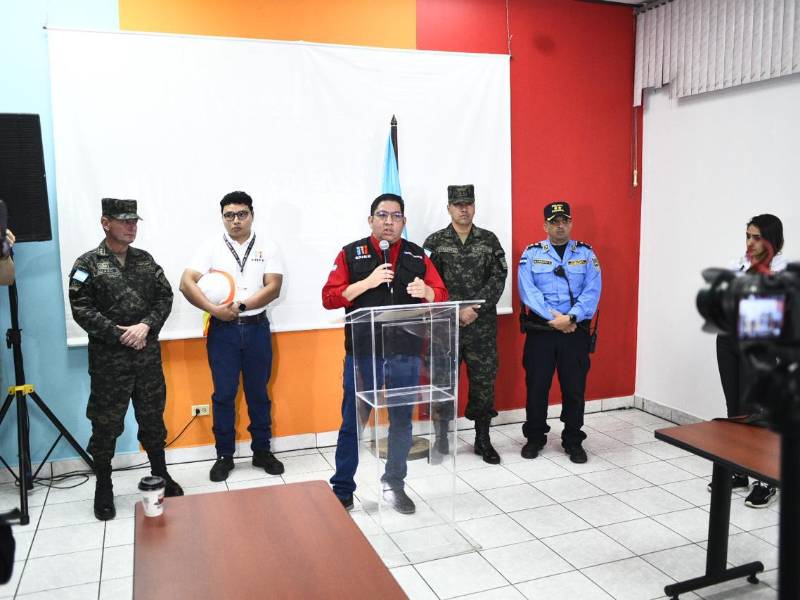 En conferencia de prensa en el plantel de la Enee La Puerta, el ministro Erick Tejada informó que trabajarán de la mano con DPI, Fuerzas Armadas y Ministerio Público.