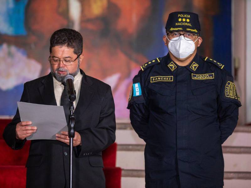 Ramón Sabillón, ministro de la Secretaría de Seguridad de Honduras.