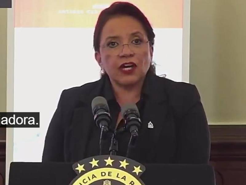 La presidenta de Honduras, Xiomara Castro.