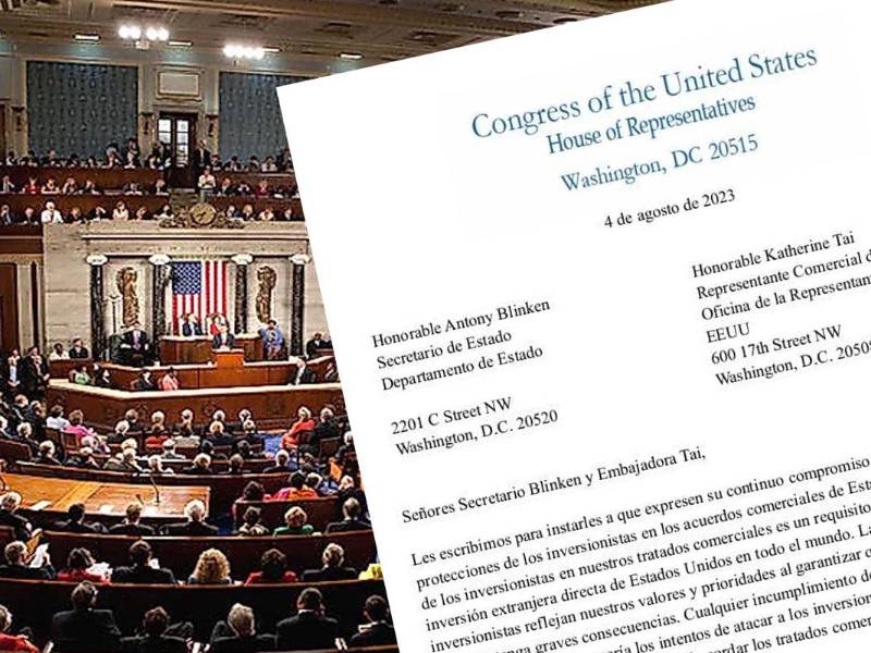 La carta fue enviada por ocho congresistas a Antony Blinken