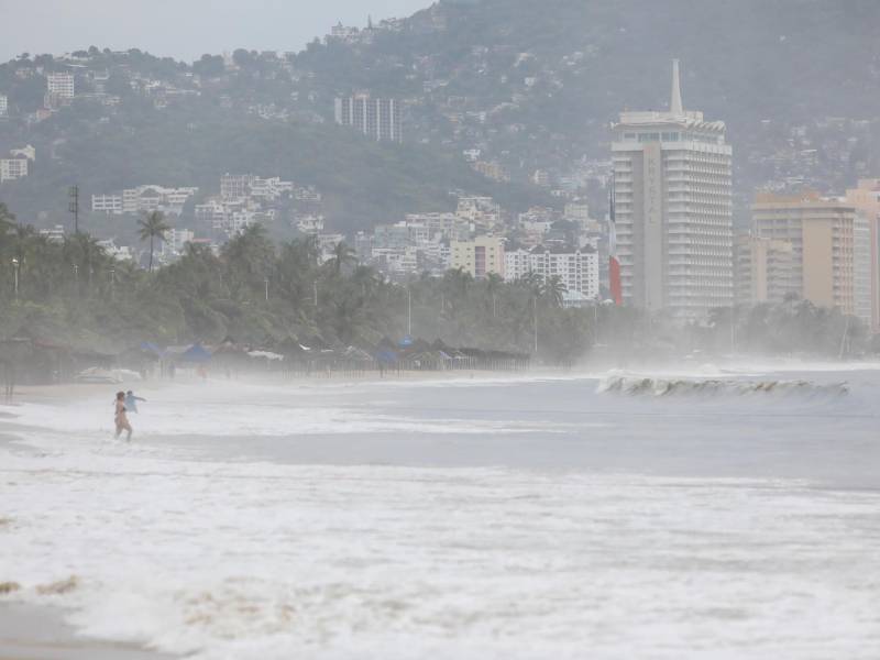 Fotografía de las playas en el balneario de Acapulco, estado de Guerrero (México). Fotografía de archivo.