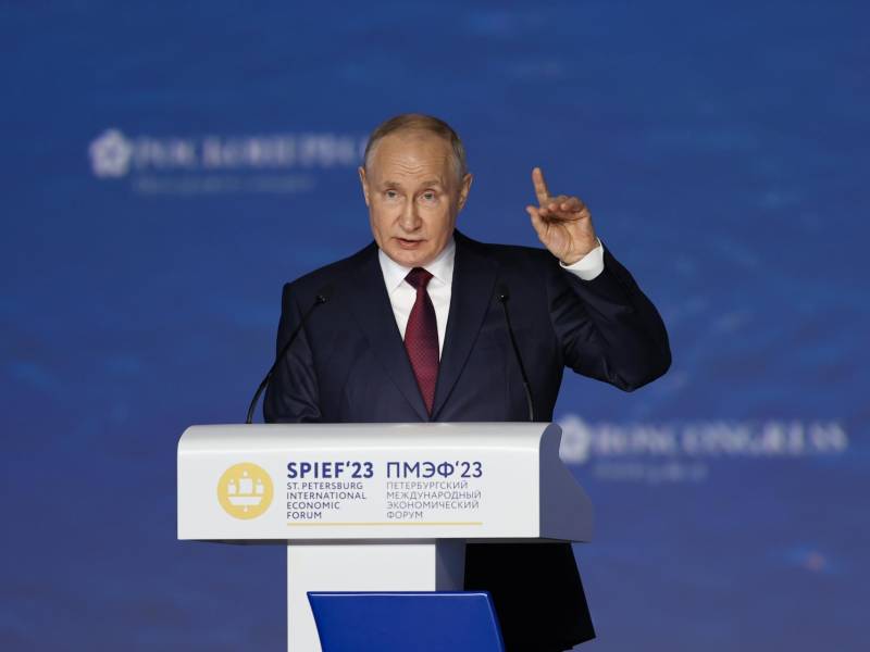 El presidente ruso, Vladimir Putin, este viernes en San Petersburgo.