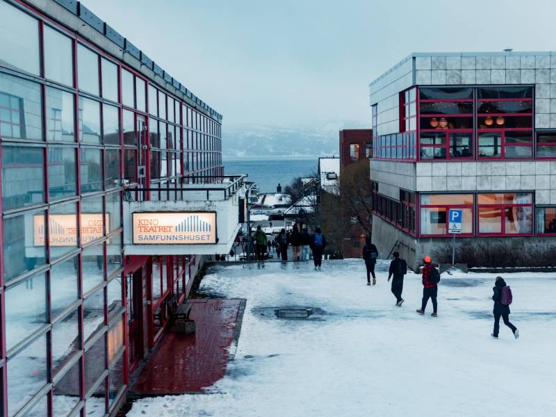 El Centro de Mo i Rana, que intenta consolidarse como la capital verde de Noruega.