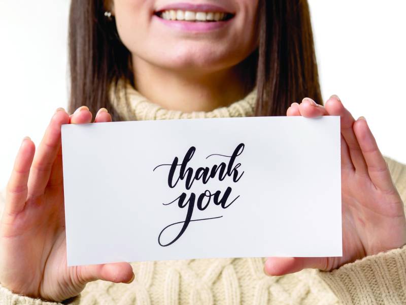 El acto del agradecimiento no es algo que se hace de manera mecánica, sino que hay que hacerlo de modo consciente, explica una psicóloga.