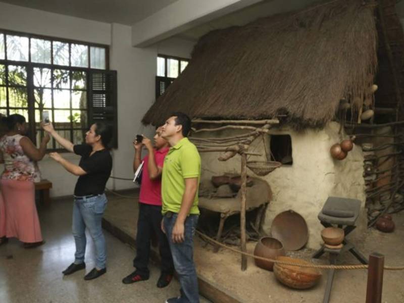 El Museo de Antropología e Historia está ubicado en la tercera avenida del barrio El Centro de San Pedro Sula. Fotos: Amilcar Izaguirre.