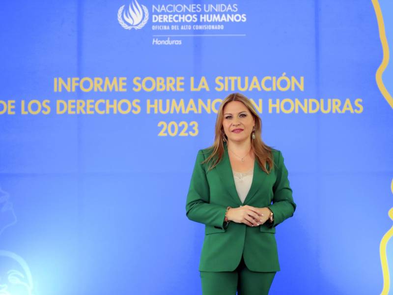 Isabel Albaladejo, representante de la Oficina de la Alta Comisionada de Naciones Unidas para los Derechos Humanos en Honduras.