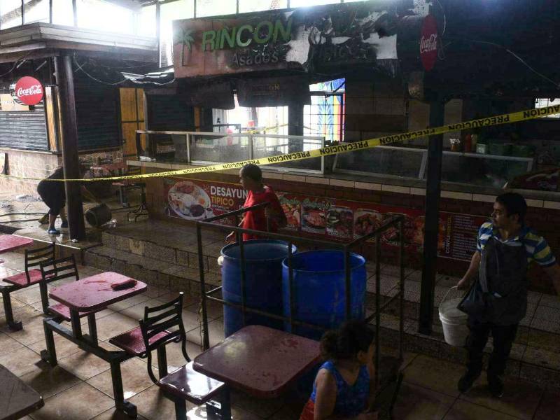 El cilindro de gas explotó en el negocio Rincón Ceibeño.