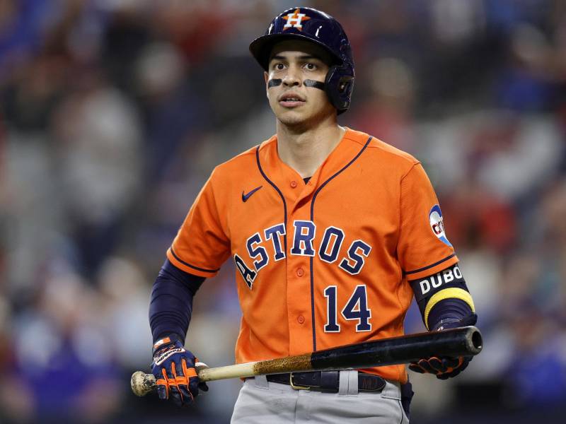 Mauricio Dubón no tuvo minutos en la derrota (4-11) de los Astros de Houston ante los Rangers.
