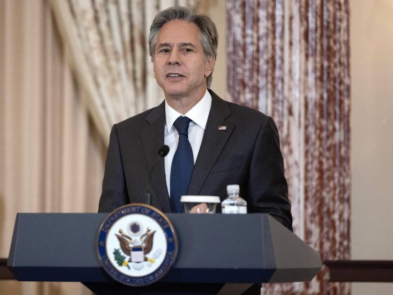 El secretario de Estado de EEUU, Antony Blinken, estima que los rumores sobre una bomba sucia sean una “campaña de desinformación de Rusia.