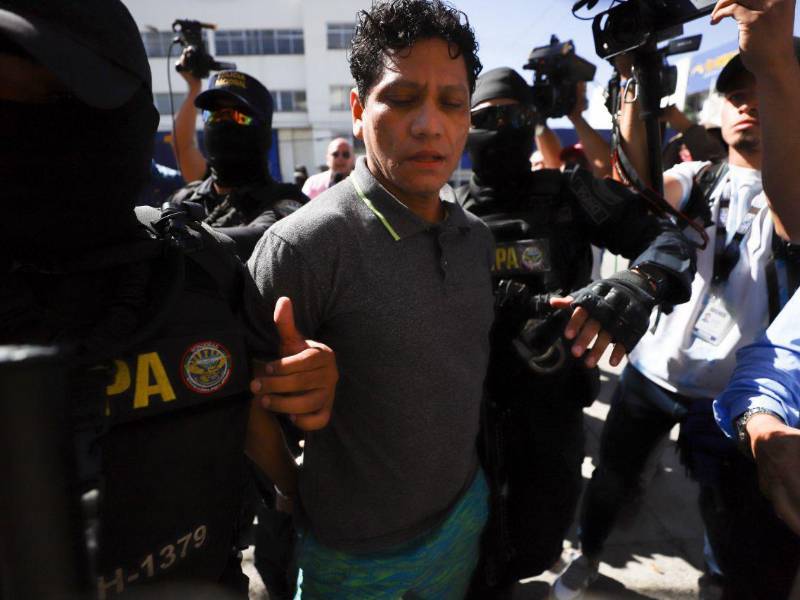 Óscar “Pescado” Bonilla el diía que fue capturado en Honduras.