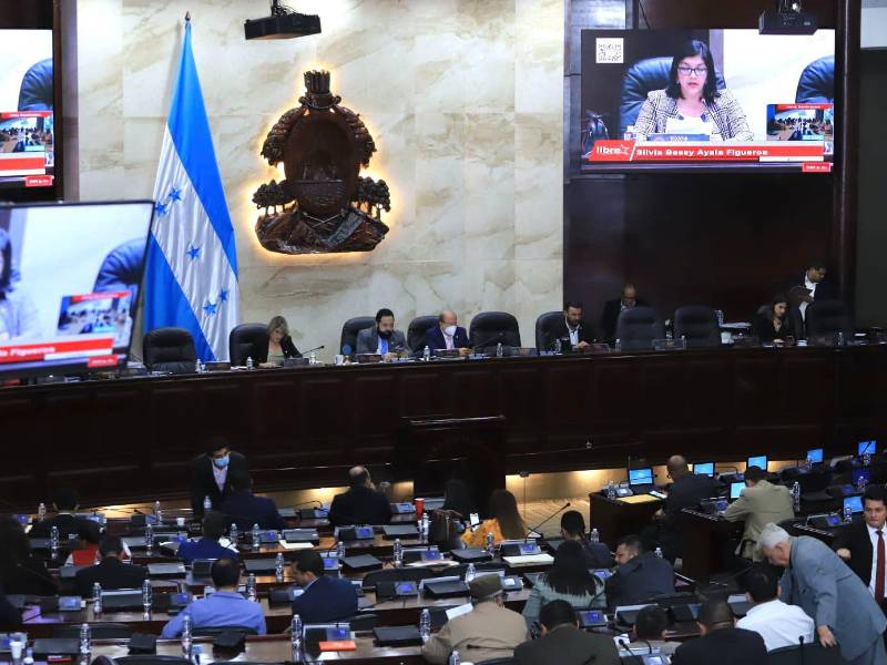 Fotografía muestra a diputados del Congreso Nacional de Honduras durante una sesión legislativa. Actualmente, el Parlamento hondureño atraviesa por una crisis debido a la cuestionada designación del fiscal general y adjunto del Ministerio Público, por una minoría de diputados oficialistas.