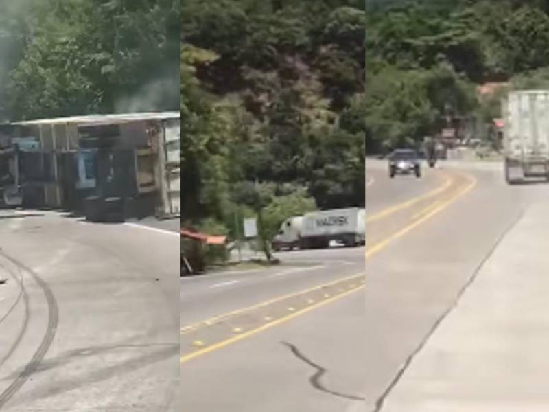 Video del momento: rastras sin frenos se da vuelta en Taulabé