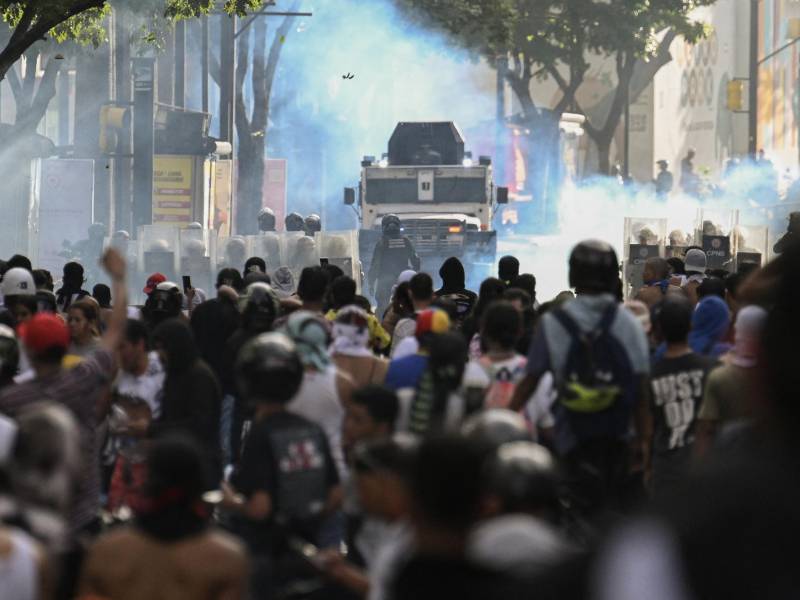Las masivas protestas contra la reelección de Maduro fueron reprimidas por las fuerzas de seguridad en Venezuela.