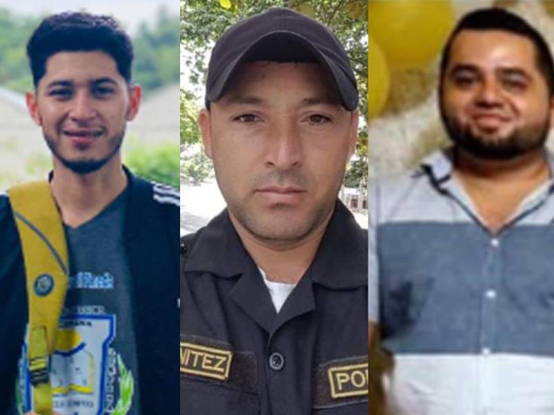 Saúl Pineda, Adelmo Benítez y Armando Aldana fueron reportados como desaparecidos la tarde del 25 de diciembre de 2023. Las autoridades investigan si los tres cuerpos calcinados son de ellos.