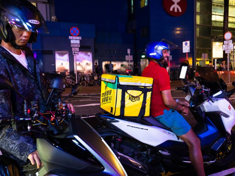 Tras dos años en Hong Kong, la marca china Keeta tenía casi la mitad del mercado de reparto de comida a domicilio.