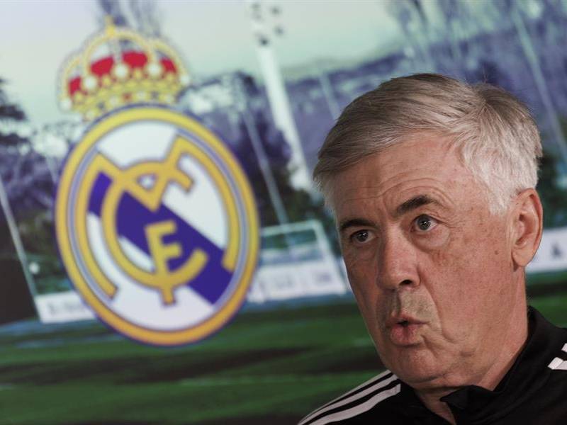 Carlo Ancelotti durante la conferencia de prensa previo al duelo ante Real Sociedad.