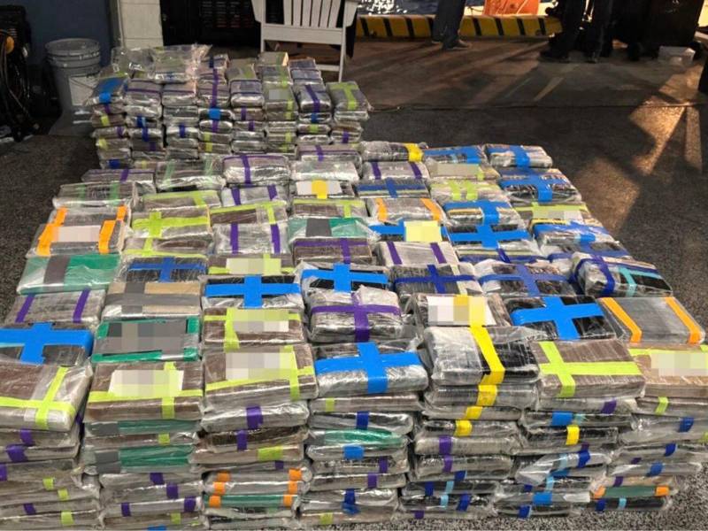 Paquetes de droga incautados en una imagen de archivo.
