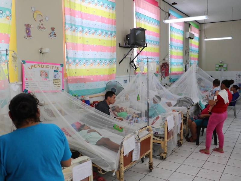 La sala de pediatría del Hospital de Occidente en Santa Rosa de Copán.