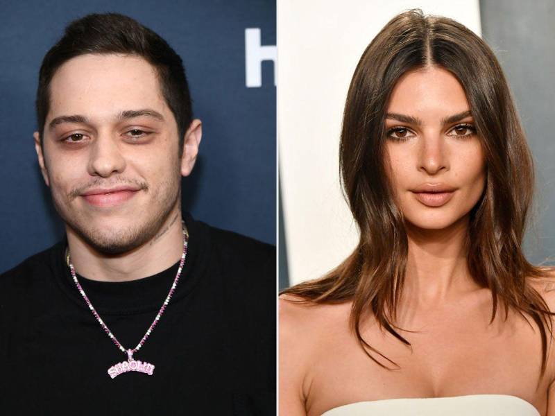 Pete Davidson y Emily Ratajkowski.