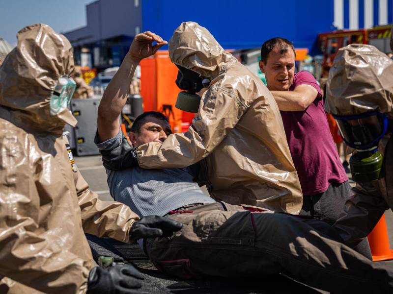 Las autoridades ucranianas realizaron un simulacro de desastre nuclear en las ciudades que rodean la central de Zaporiyia, bajo control ruso, al intensificarse los combates en la región.