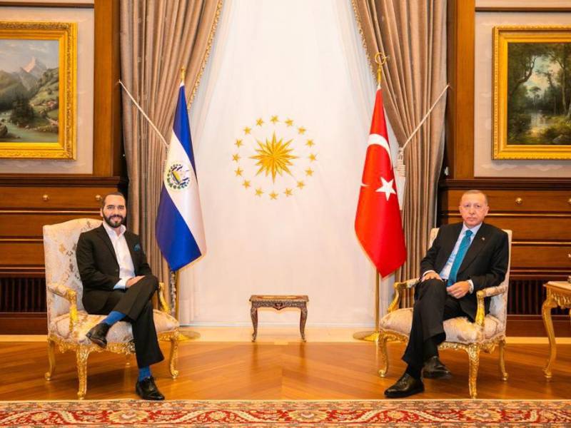 Bukele se reunió con el presidente turco Recep Tayyip Erdogan.