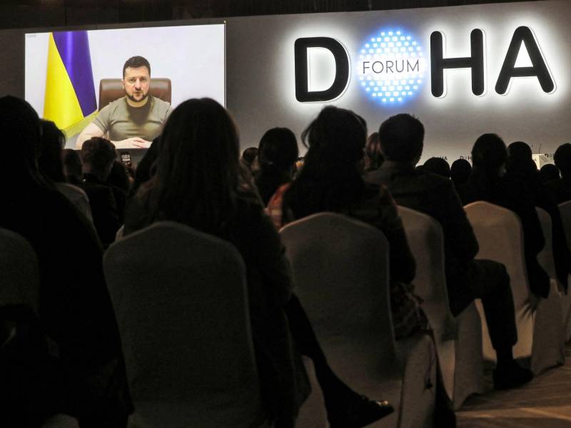 Volodimir Zelenski, presidente de Ucrania. Fotografía: AFP