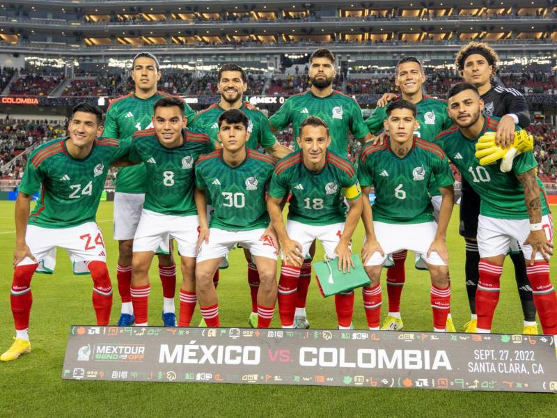 El 11 titular de México que enfrentó a Colombia.
