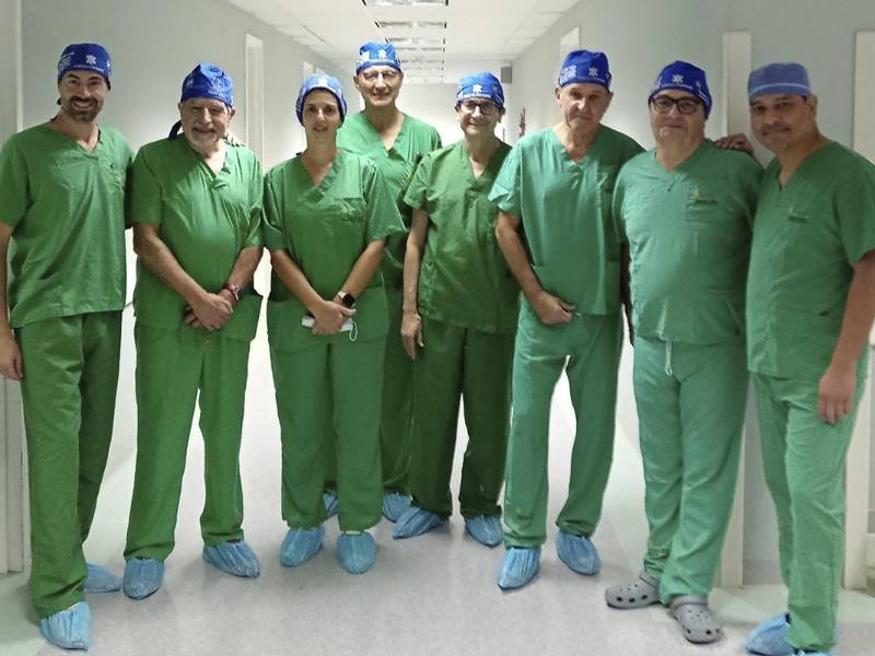 La brigada de urología que se realizó el año pasado en el hospital Leonardo Martínez de San Pedro Sula.