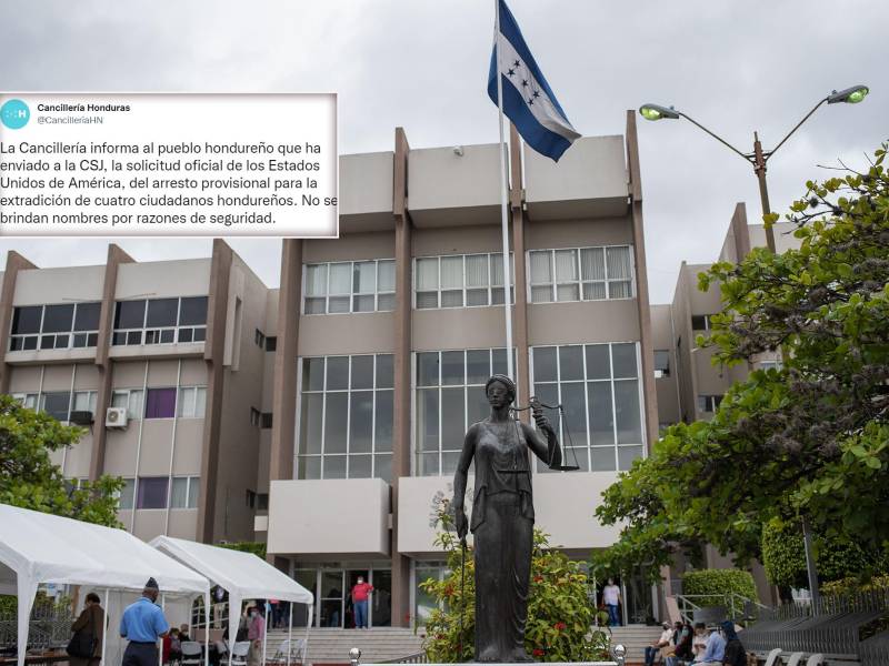 Estados Unidos solicita “arresto provisional para la extradición” de cuatro hondureños
