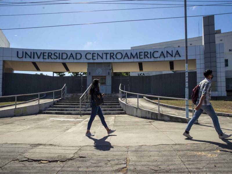 Fotografiá de archivo en la que se registró la entrada principal de la Universidad Centroamericana (UCA), en Managua (Nicaragua).