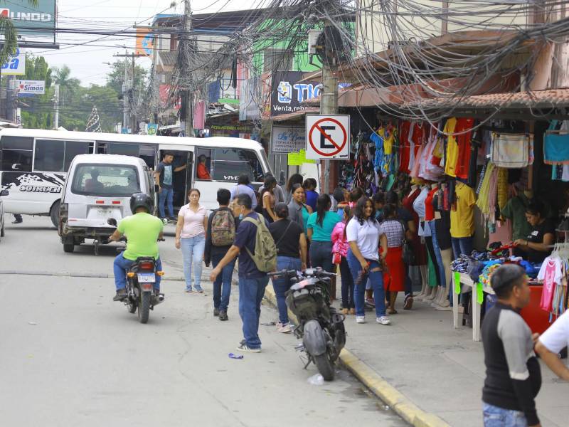 Las ventas cayeron al cierre de este año en Choloma, de acuerdo con la CCICH. Fotos: Moisés Valenzuela