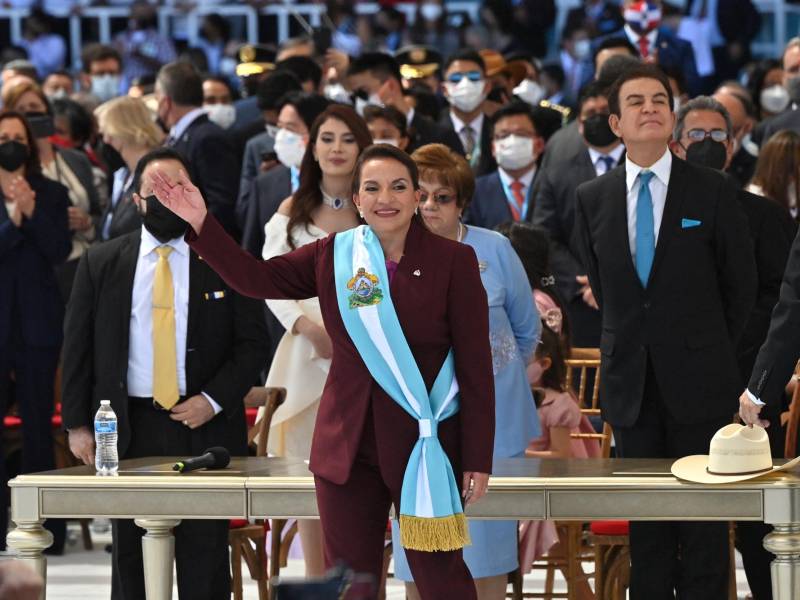 La nueva presidenta de Honduras, Xiomara Castro.