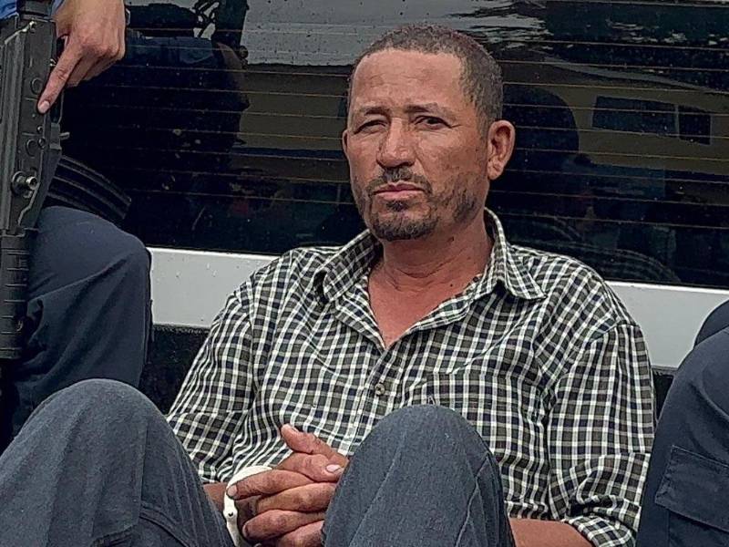 Dani Mauricio Ponce Medina mientras era trasladado a la DPI en Tegucigalpa.