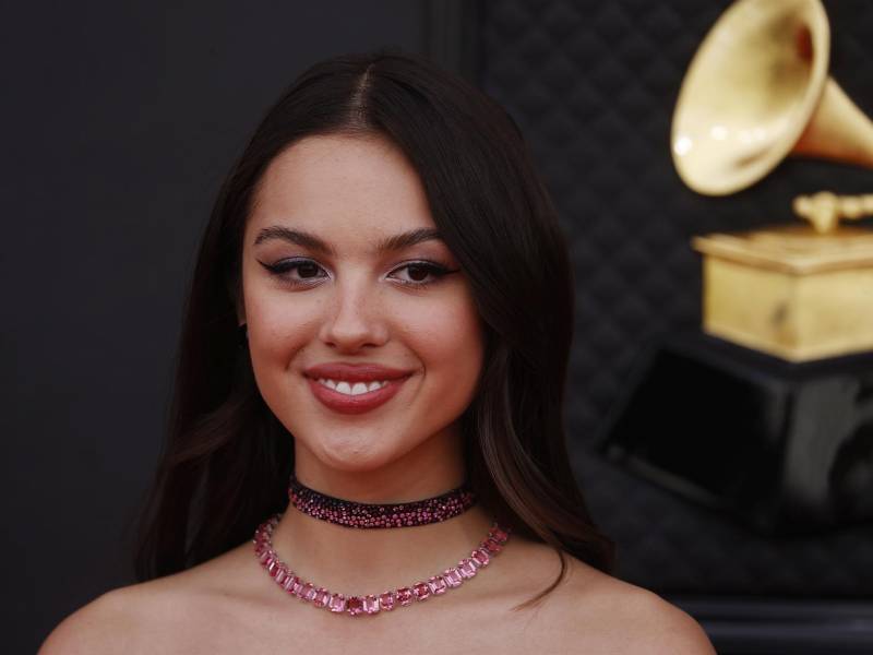 Olivia Rodrigo a su llegada a la 64 edición de los premios Grammy en Las Vegas (EE.UU.). EFE/EPA/DAVID SWANSON.